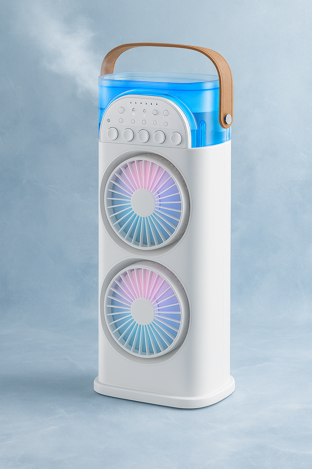 5-In-1 Dual Head Mist Cooling Fan